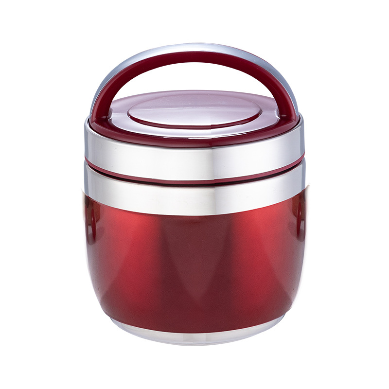 HZ444 Insulated lunch box, double-layer student, adult and office worker lunch box, portable insulated bucket, gift customization Item Picture