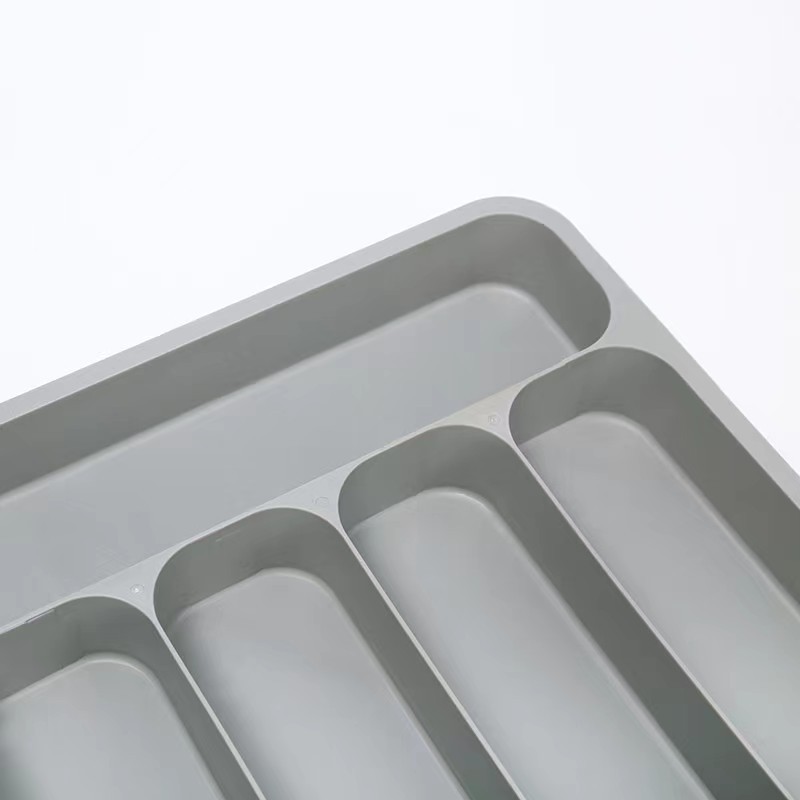 HZ607 extendable drawer storage box, separate shelving unit, tableware organizer, knife, fork and chopsticks compartments box, storage box pic 3