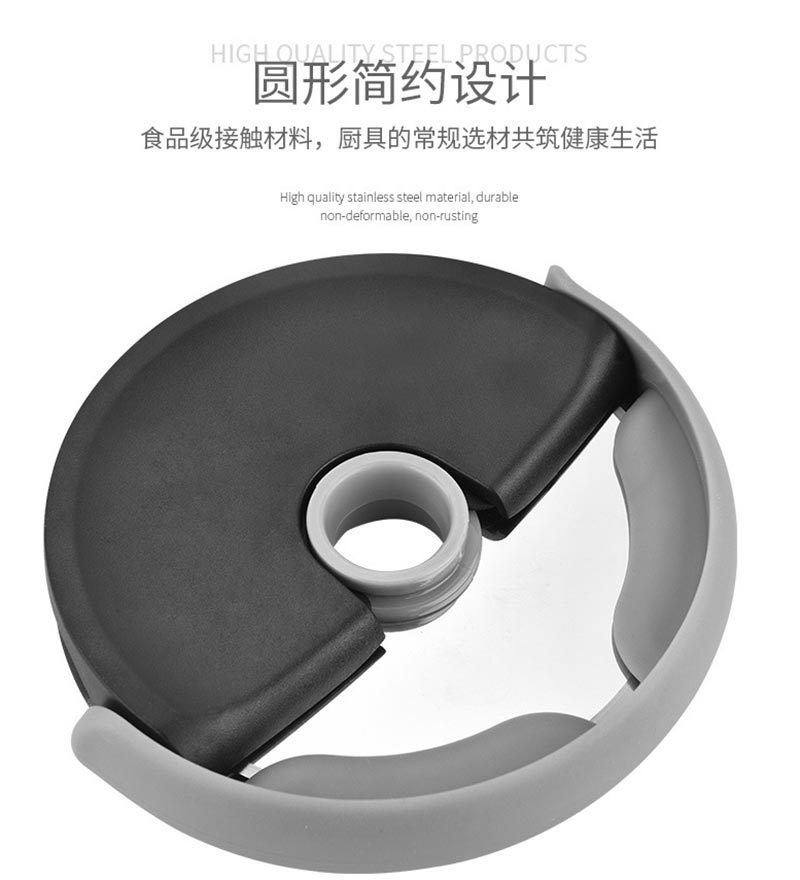 HZ415 Circular pizza knife, baking pizza knife, pizza wheel knife, pie cutter, circular vegetable cutter, roller, and pie maker pic 3