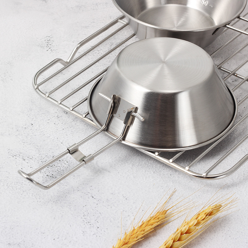 HZ645 Outdoor Camping ear-hanging cup, 304 stainless steel cup, sherry bowl, Coffee Cup, Camping tableware, Fruit Cup Application Scenario