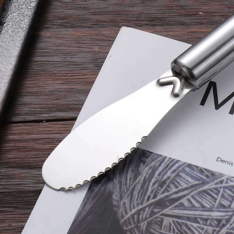 HZ638 stainless steel butter knife, sauce knife, butter spatula, cake spreading cream knife, baking small tools manufacturer wholesale Specification image