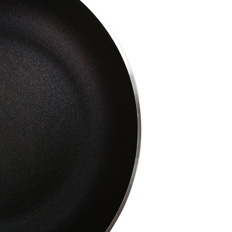 HZ43# stainless steel handle sanding frying pan, aluminum alloy non-stick flat-bottomed frying and stir-frying pan, universal for induction cookers and gas stoves Specification image