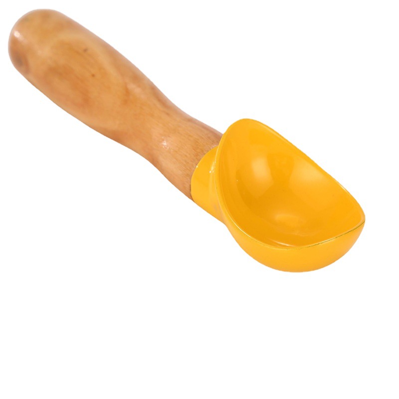 HZ635 wooden ice cream spoon, self-service scoop for restaurants, household honey children's spoon, creative spoon Application Scenario