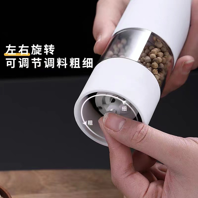 HZ108 Pepper Grinder, a magic tool for frying steak seasonings, Black pepper grinder, electric cross-border sea salt grinder details Picture