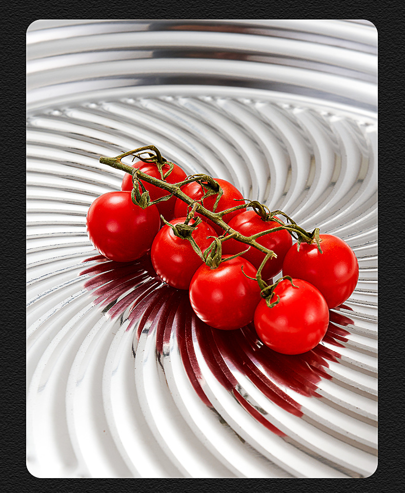 New HZ711# Huandian spiral flower pattern plate, 410 stainless steel plate, original manufacturer of high appearance level plates pic 11