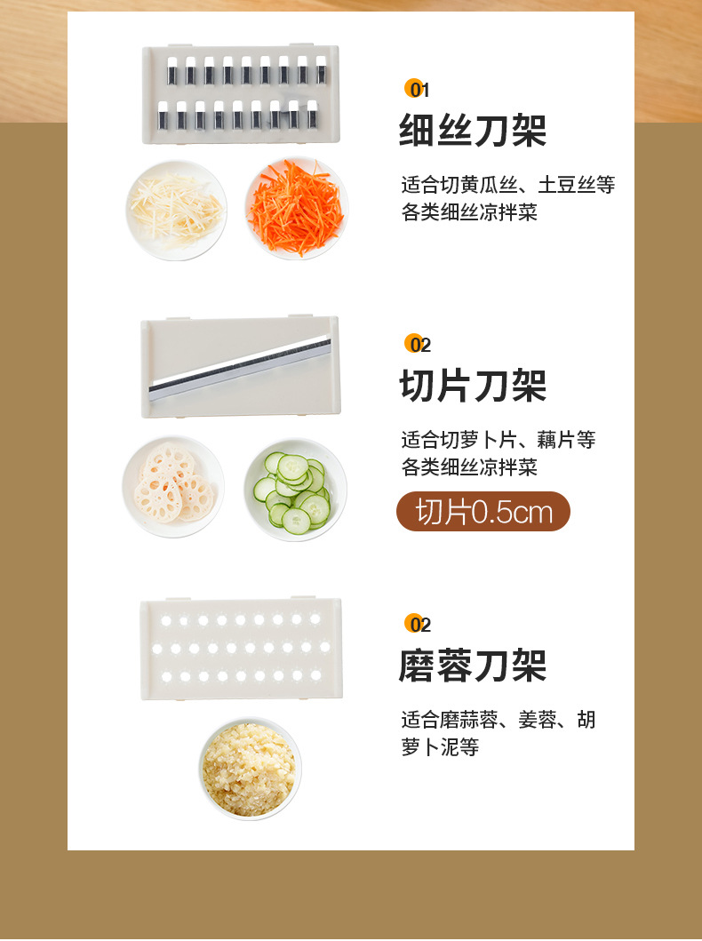 HZ695双层沥水篮洗菜盆塑料水果盘客厅水槽滤水菜篓淘洗菜篮详情3