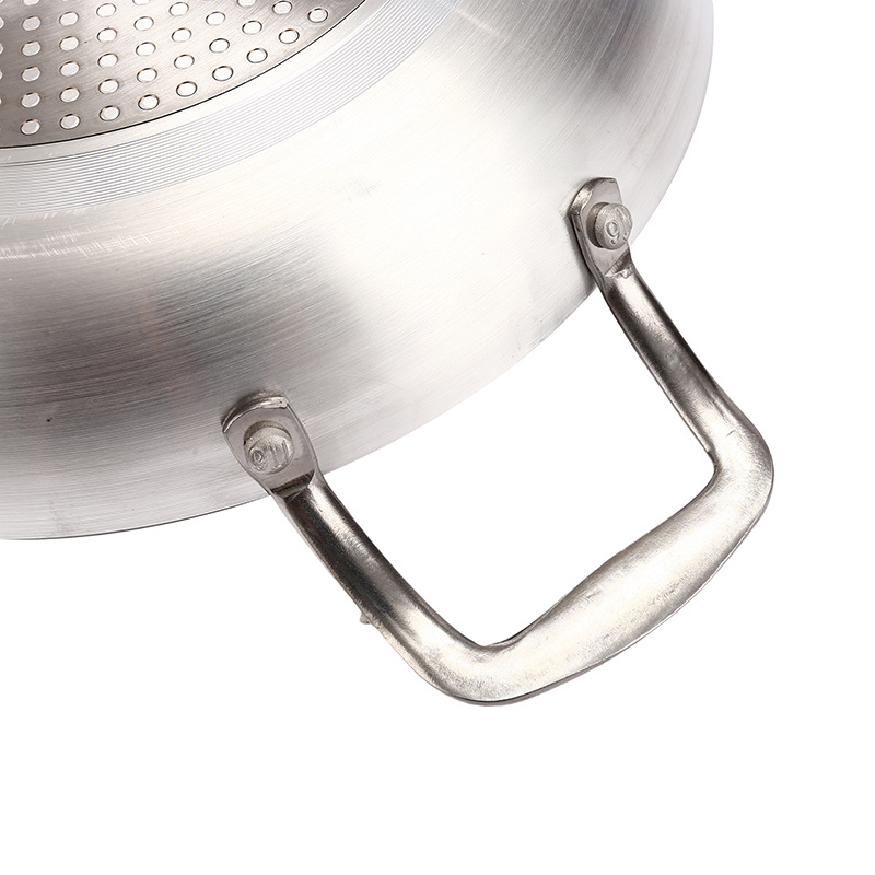 HZ43# Double-ear German sanding Frying pan Aluminum non-stick flat pan Hotel commercial wholesale details Picture