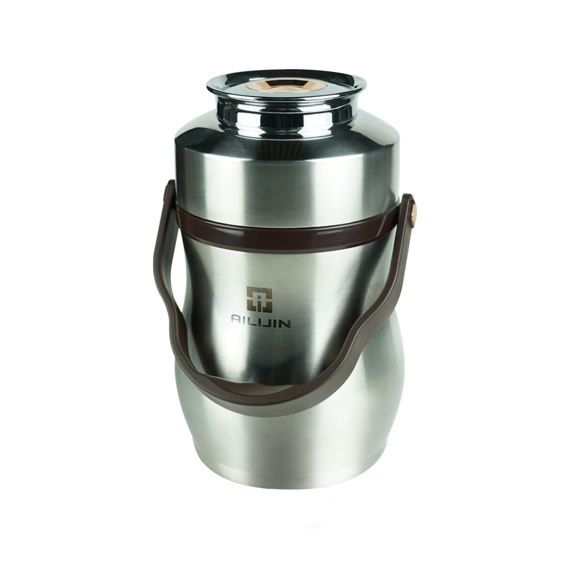 HZ78 stainless steel 304 insulated pot, vacuum steaming lunch box, layered insulated bucket, bento box, portable pot Item Picture