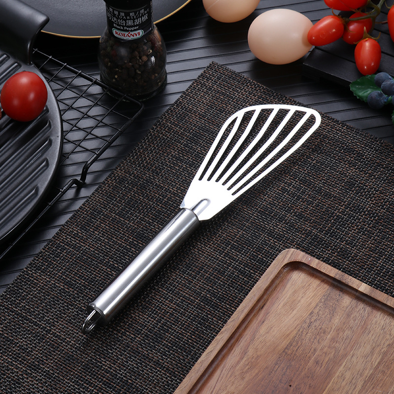 HZ638 stainless steel fish spatula, steak spatula, steak spatula, kitchen fish, steak, egg and pancake spatula wholesale Specification image
