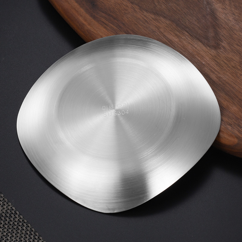 HZ188 stainless steel small dish plates, cold dish dried fruit and pastry plates, commercial bar snack plates, Korean tableware, bone plates Specification image