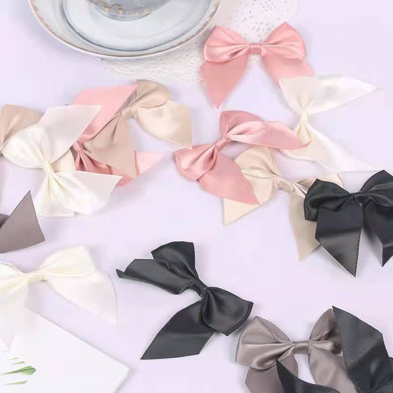 工厂批发7cm涤纶织带蝴蝶结成品礼物配件礼盒DIY饰品手工辅料配饰