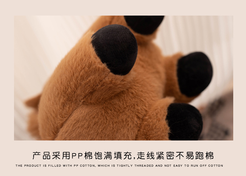 新款毛绒玩具仿真小马公仔挂件钥匙扣玩偶饰品可爱布娃娃背包挂饰详情16