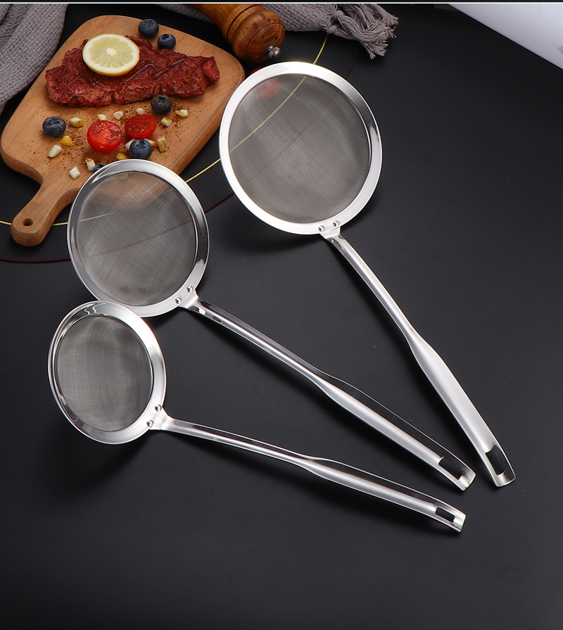 第七代升级深底100目304漏勺火锅打沫油脂过滤勺药材过滤精密网勺详情20