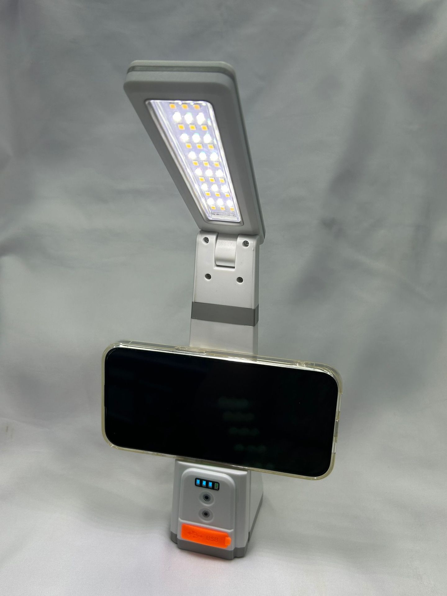 New smart wireless charging desk lamp, folding book lamp, power bank, ambient light, student reading eye-protecting lamp pic 4