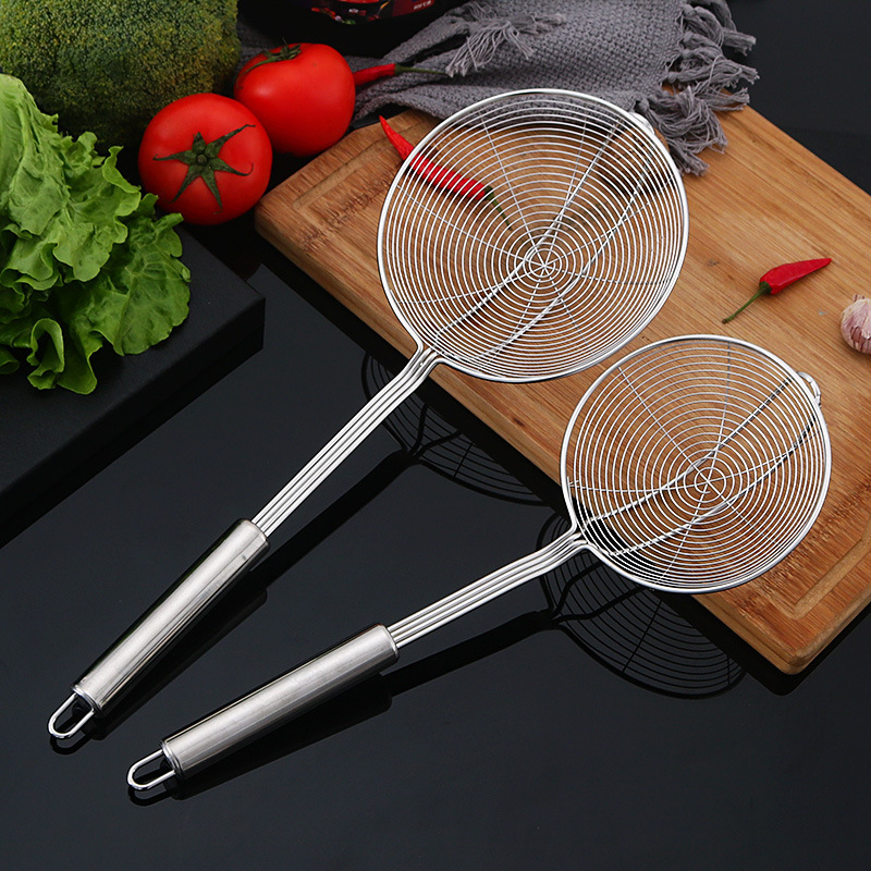不锈钢笊篱厨房新款加固线漏捞面家用火锅过滤网漏勺礼品套装批发