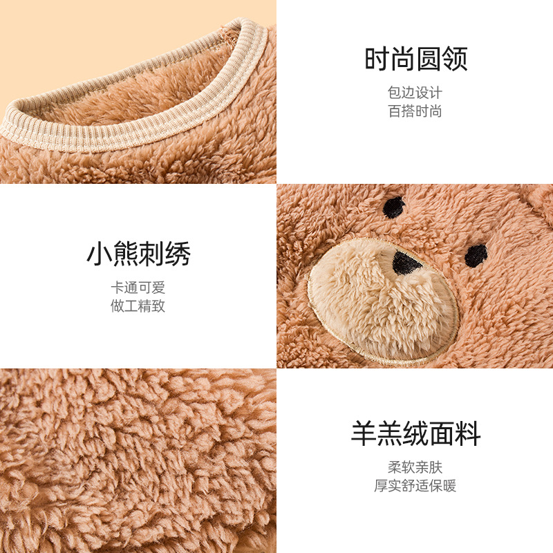 New cute sheepskin dog vests and cat clothes with cotton and thickened fabric. Pet clothing source factory Specification image