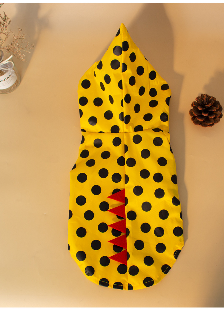 Amazon pet clothing, dog outdoor raincoat, two-legged hooded waterproof raincoat, Halloween purchase pet raincoat pic 15