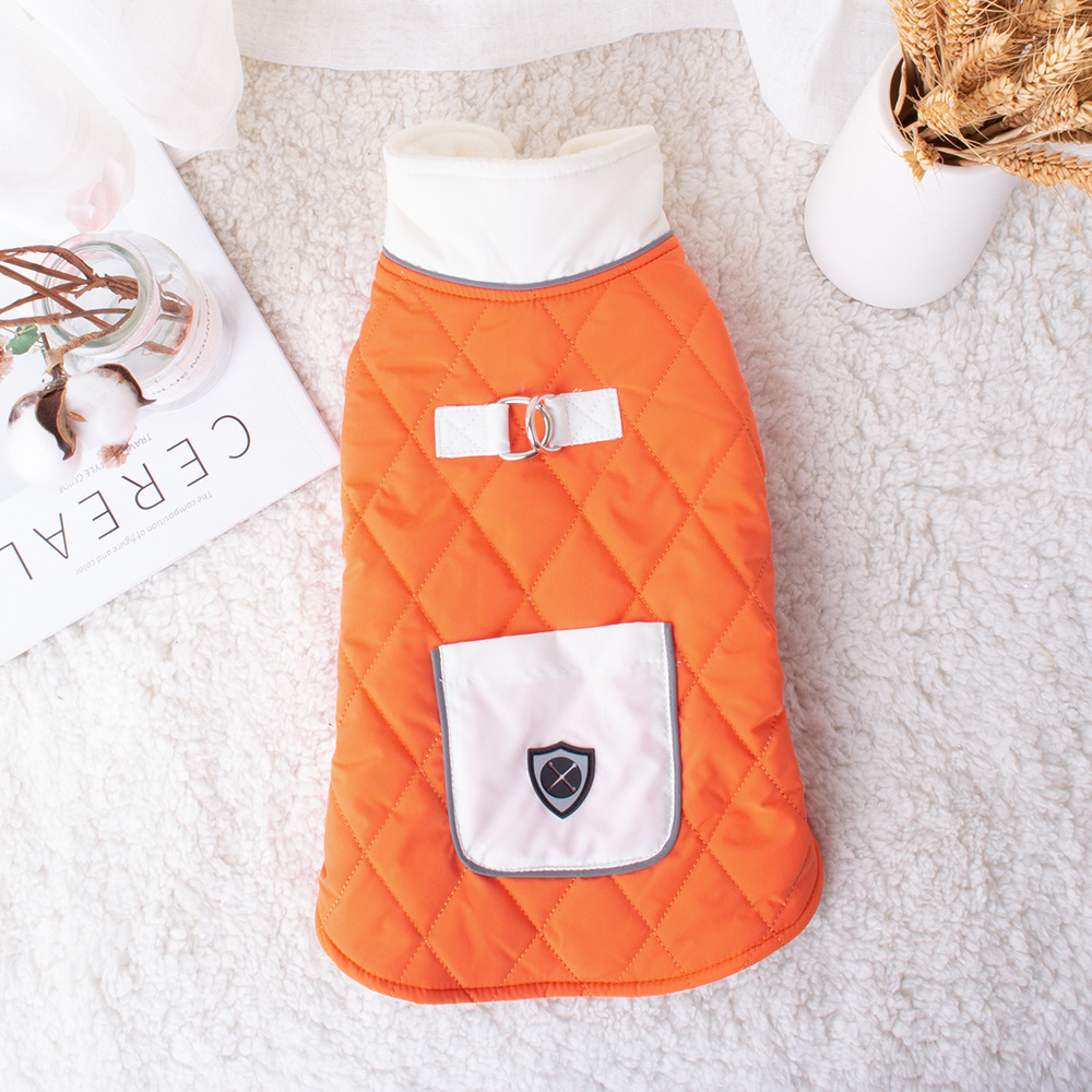 New dog vest adjustable chest and back dog clothing Bichon Frise Teddy Corgi cold-proof dog clothing winter new style Item Picture