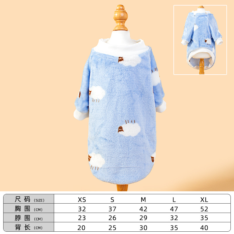 Cute sheep-printed pet clothing and dog clothes Specification image