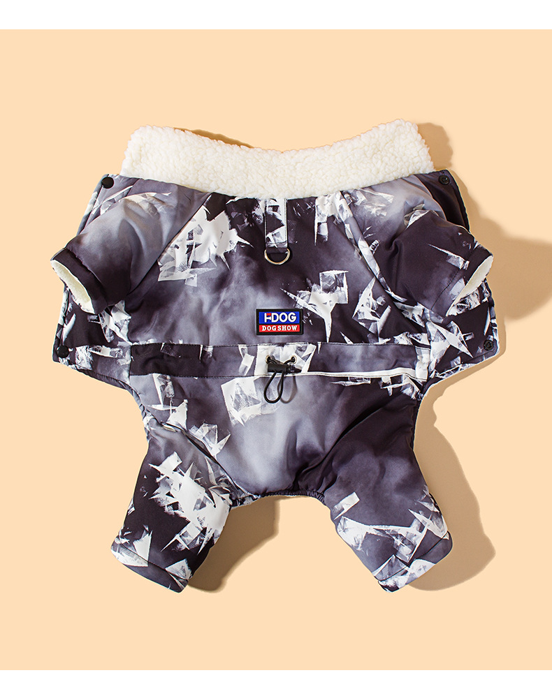 New winter thickened ice cube four-legged cotton coat for pet dogs pic 16