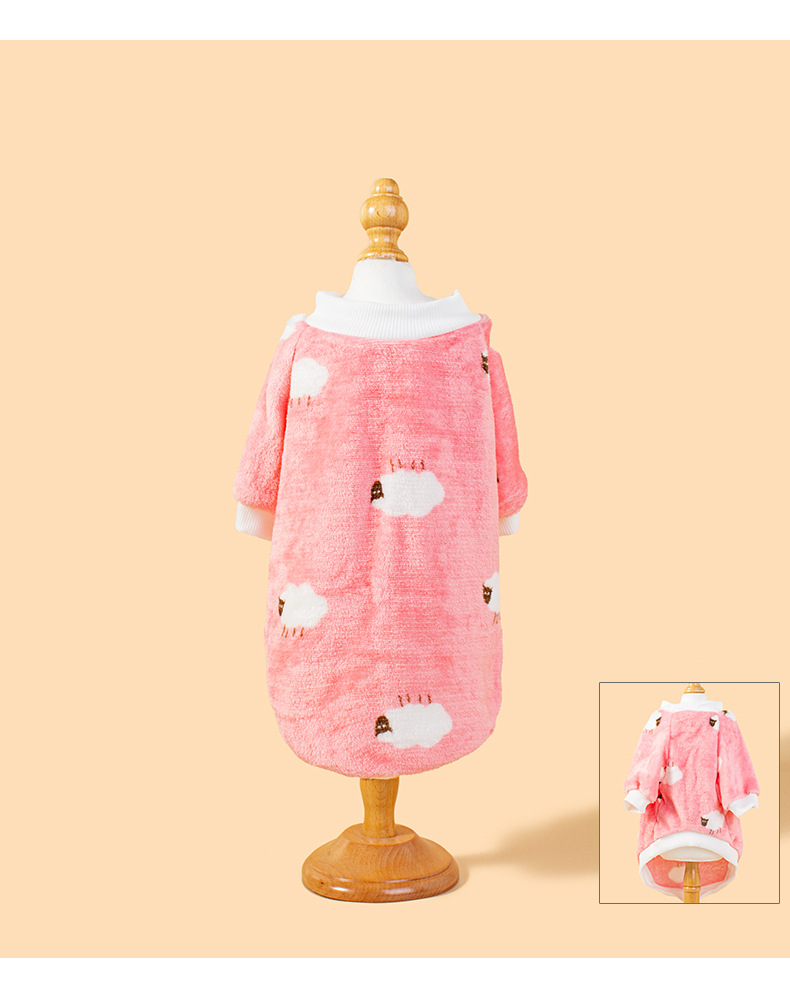 Cute sheep-printed pet clothing and dog clothes pic 13