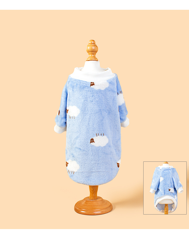 Cute sheep-printed pet clothing and dog clothes pic 14