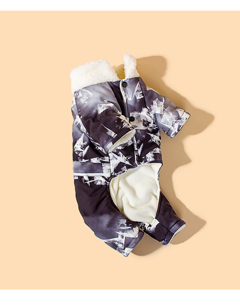 New winter thickened ice cube four-legged cotton coat for pet dogs pic 14