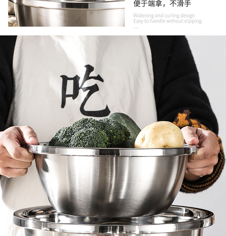 不锈钢盆大反边不锈钢调料缸面盆米筛盆打蛋洗菜盆厨房多用盆批发详情7