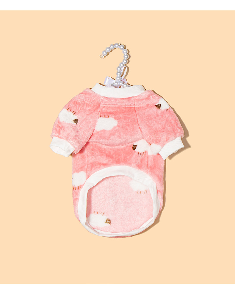 Cute sheep-printed pet clothing and dog clothes pic 16