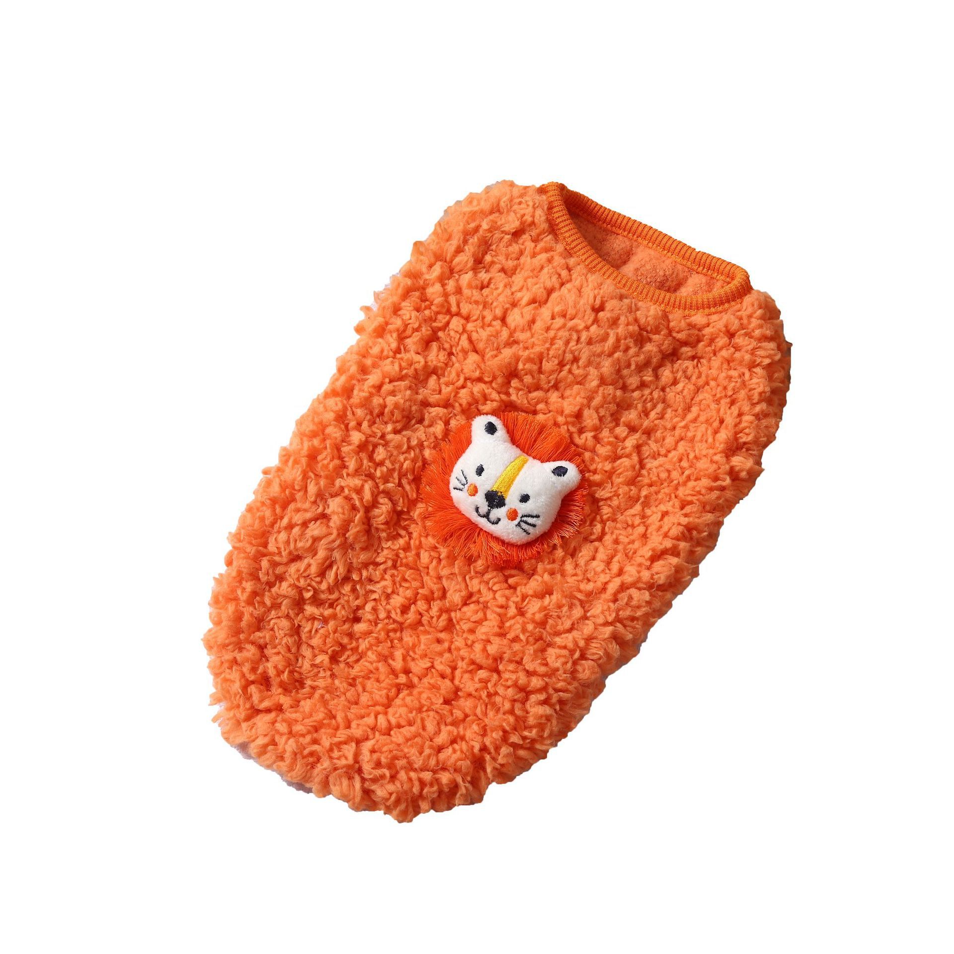 Cute cartoon pet fleece jacket for small and medium-sized Bichon Frise dogs Specification image