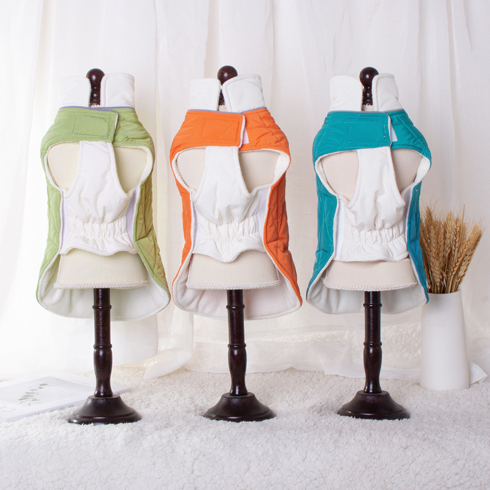 New dog vest adjustable chest and back dog clothing Bichon Frise Teddy Corgi cold-proof dog clothing winter new style