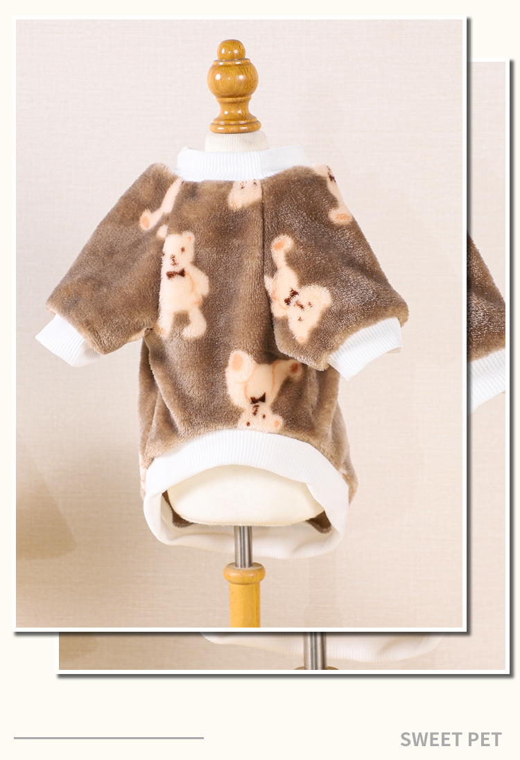 Pet clothing, universal cute casual clothes, thick two-legged clothes, dog clothing, cat clothing pic 6