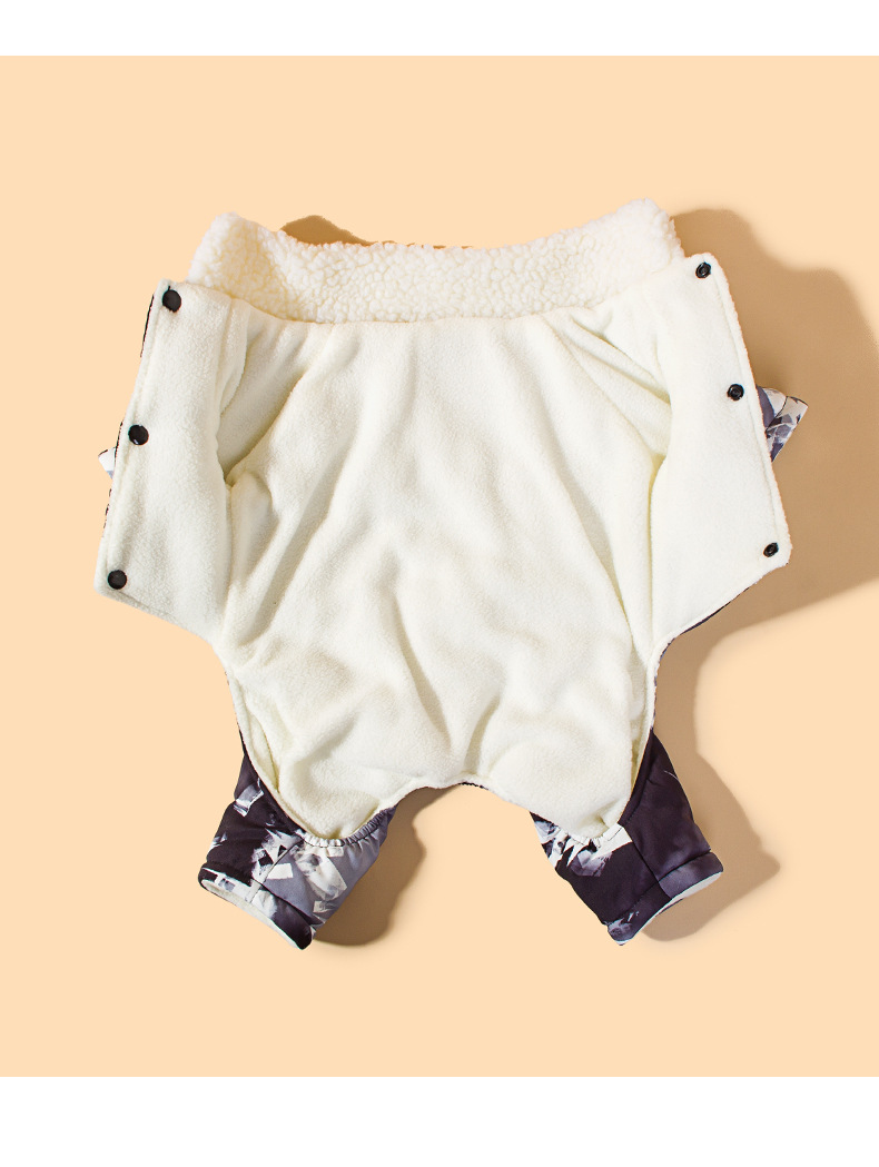 New winter thickened ice cube four-legged cotton coat for pet dogs pic 17