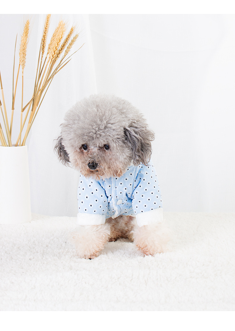 New pet cotton-padded jacket with fleece and thickened fabric for winter dog warmth pic 13