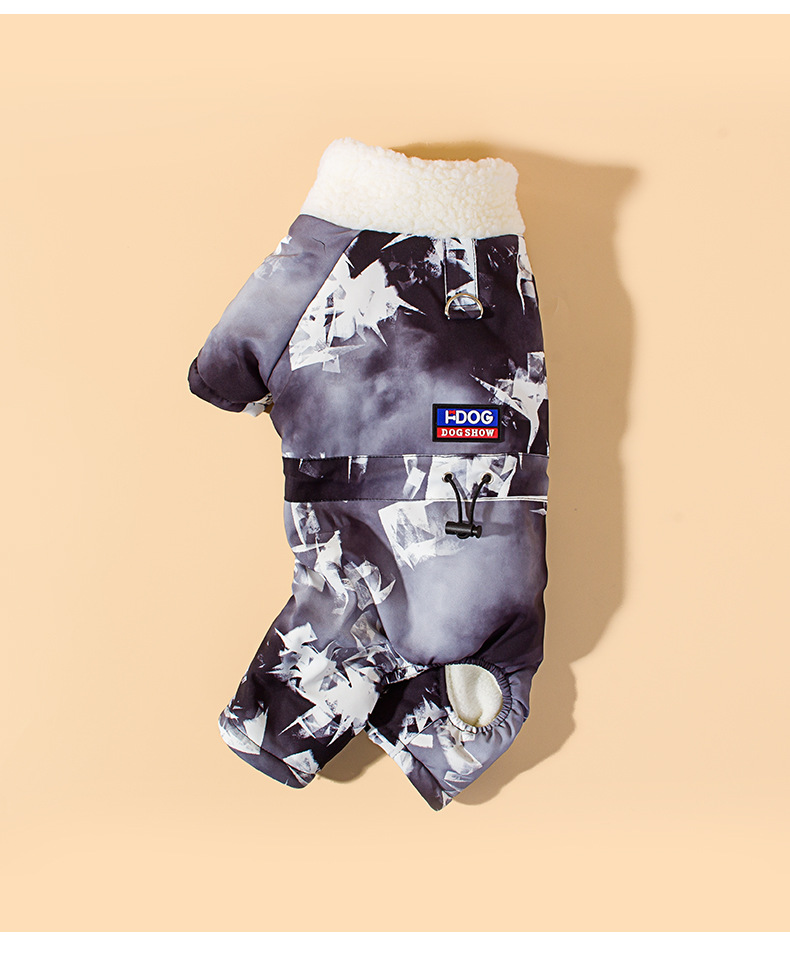 New winter thickened ice cube four-legged cotton coat for pet dogs pic 13