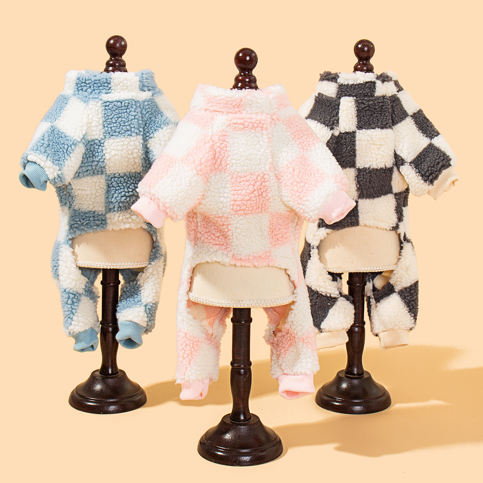 New winter pet clothing with a cap, two-legged hooded cotton-padded jacket for dog freezing protection pic 10