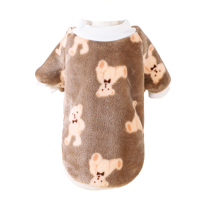 Pet clothing, universal cute casual clothes, thick two-legged clothes, dog clothing, cat clothing Specification image