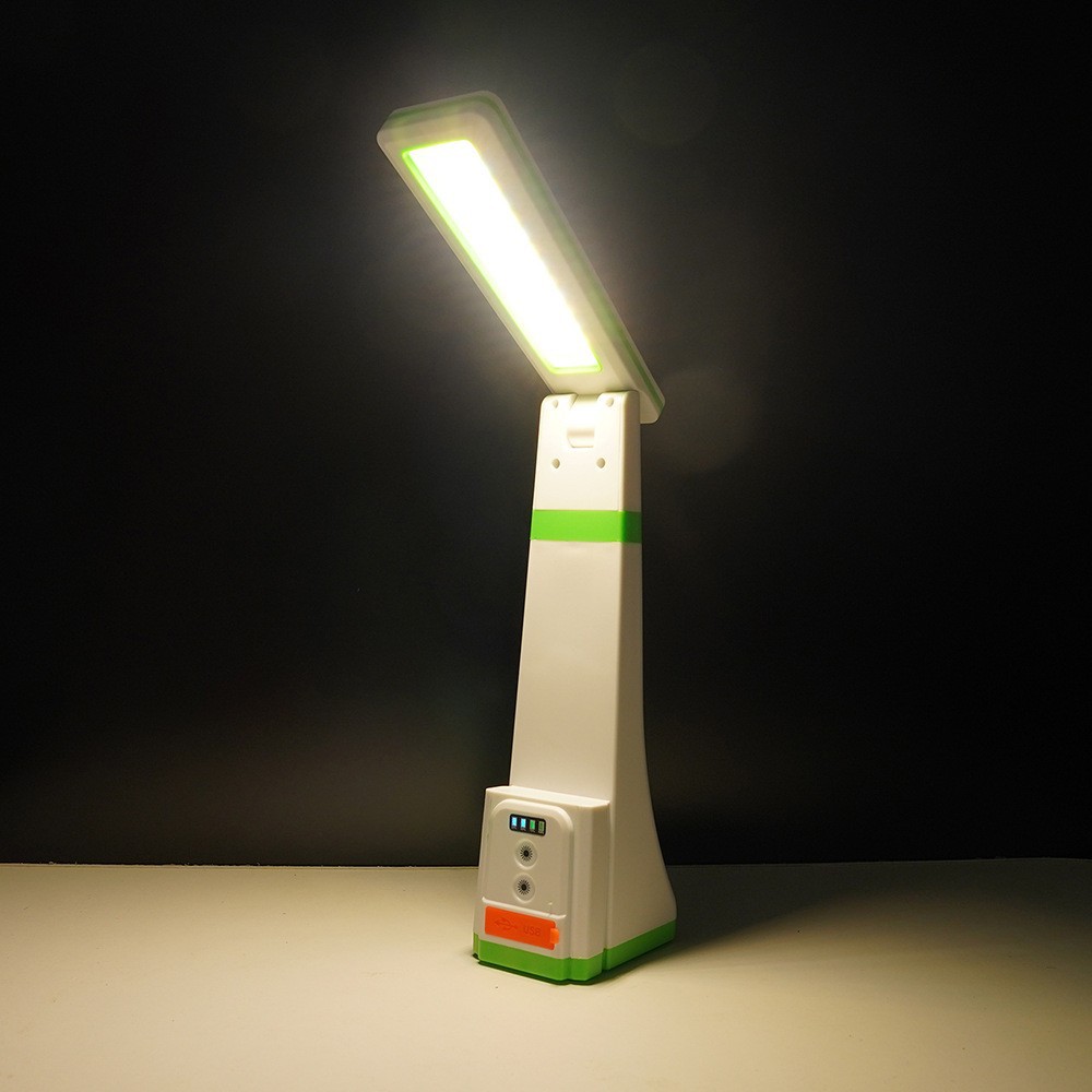 New smart wireless charging desk lamp, folding book lamp, power bank, ambient light, student reading eye-protecting lamp details Picture