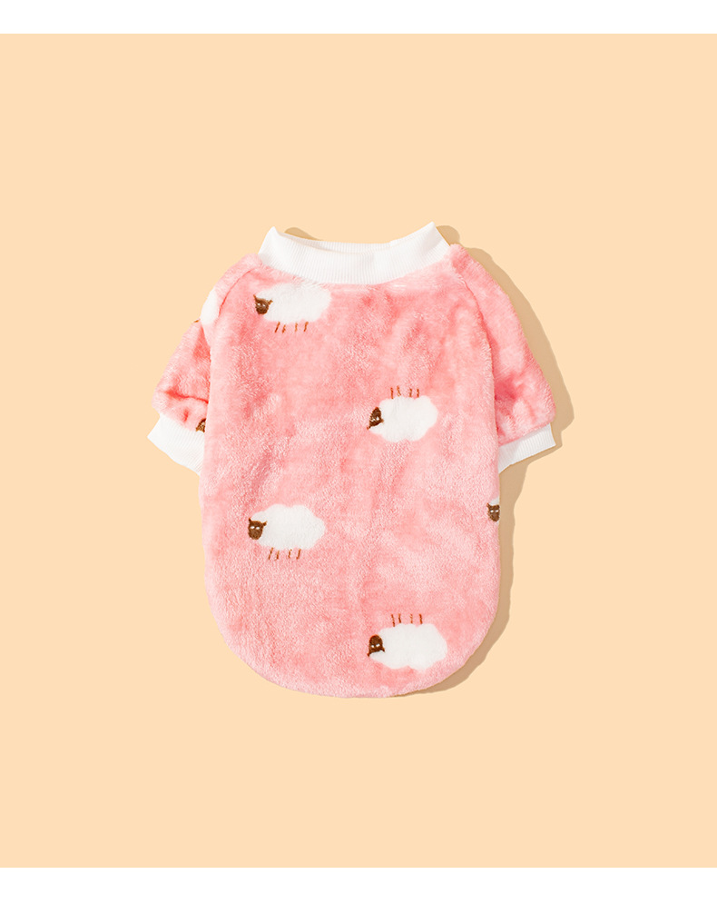 Cute sheep-printed pet clothing and dog clothes pic 17