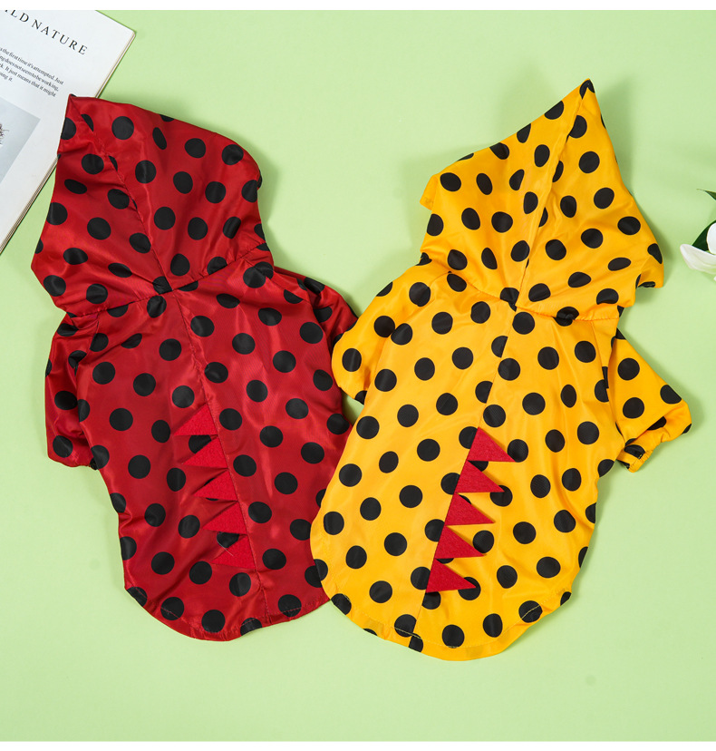 Amazon pet clothing, dog outdoor raincoat, two-legged hooded waterproof raincoat, Halloween purchase pet raincoat pic 27