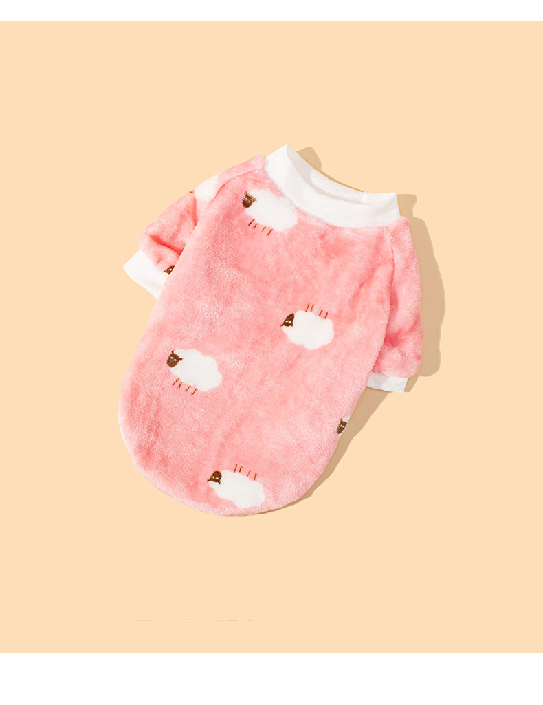 Cute sheep-printed pet clothing and dog clothes pic 19