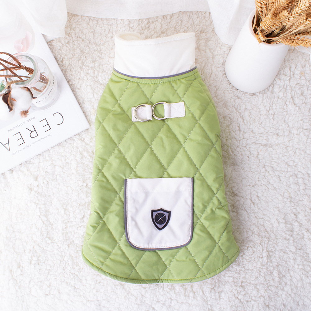 New dog vest adjustable chest and back dog clothing Bichon Frise Teddy Corgi cold-proof dog clothing winter new style Application Scenario