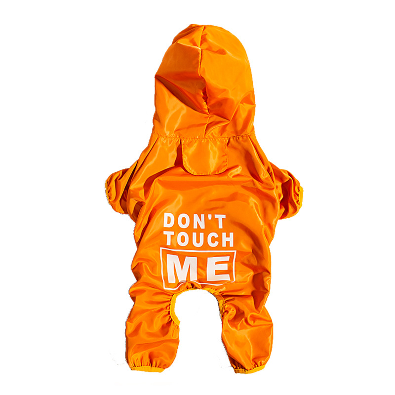 Dog clothes, four-legged raincoats, waterproof and dustproof clothes for summer outings, and big dog clothes Specification image