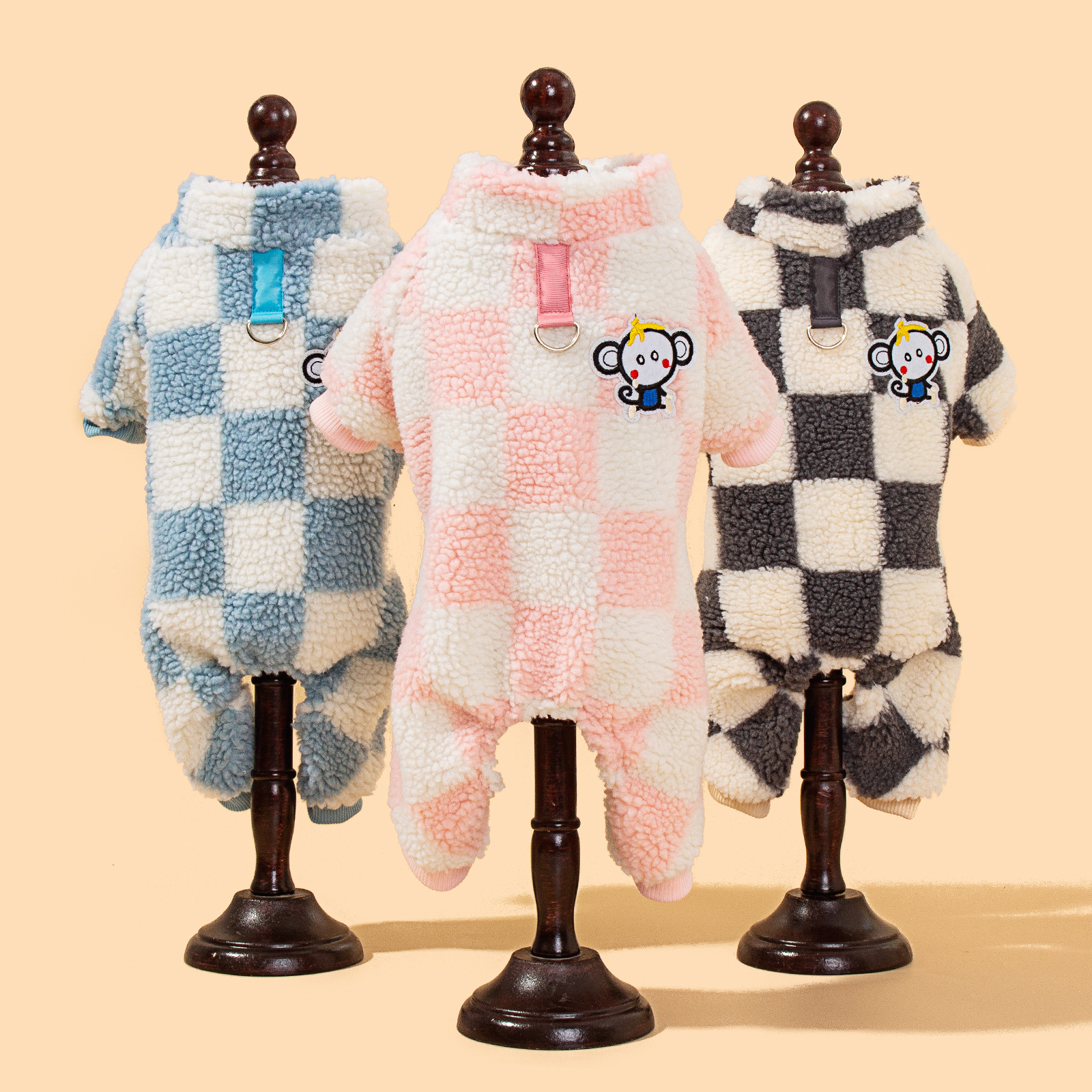 New winter pet clothing with a cap, two-legged hooded cotton-padded jacket for dog freezing protection pic 9