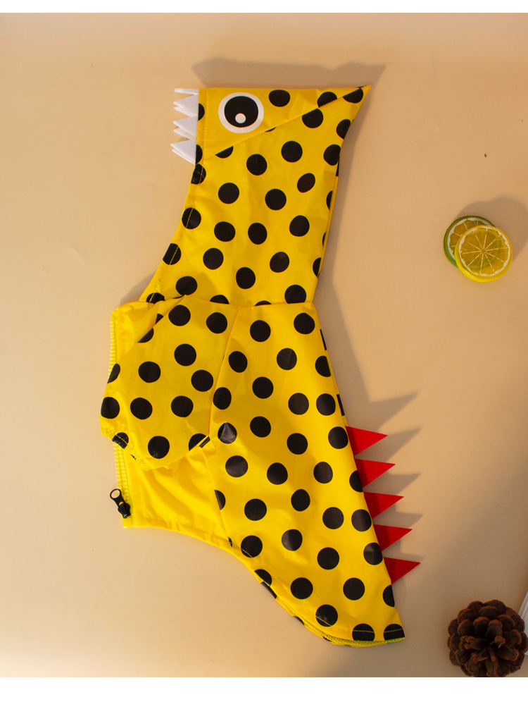 Amazon pet clothing, dog outdoor raincoat, two-legged hooded waterproof raincoat, Halloween purchase pet raincoat pic 16