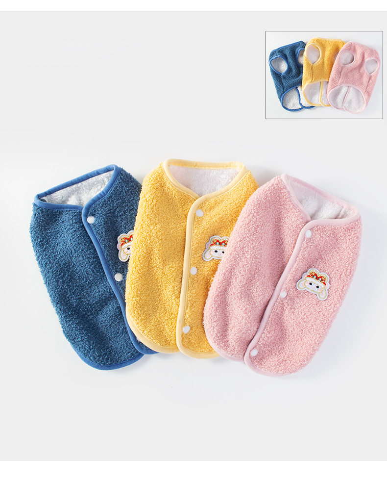 Pet vest style, small cardigan, dog clothing vest, small dog and cat clothing, pet spring and autumn vest pic 10