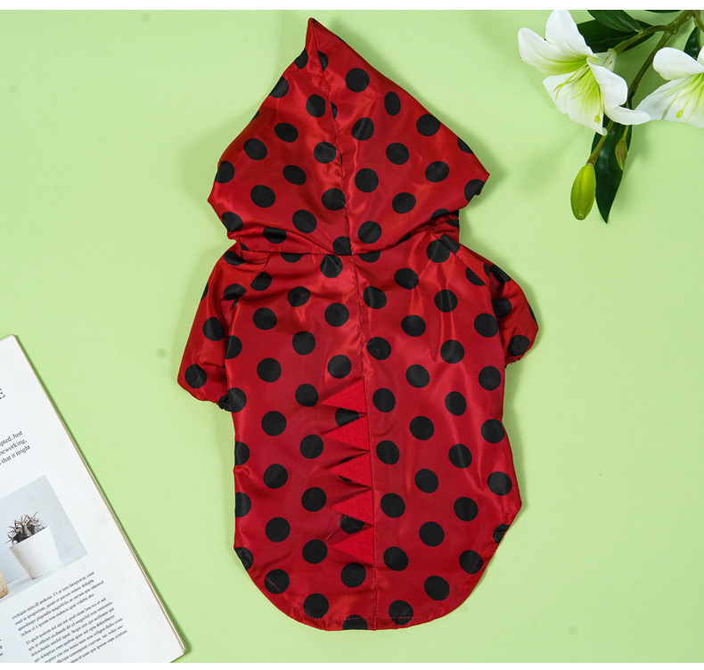 Amazon pet clothing, dog outdoor raincoat, two-legged hooded waterproof raincoat, Halloween purchase pet raincoat pic 28