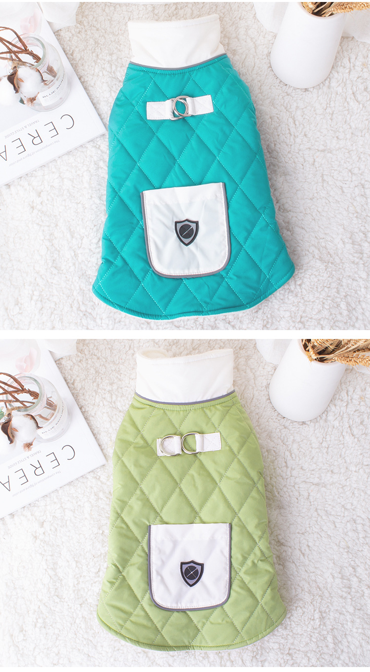 New dog vest adjustable chest and back dog clothing Bichon Frise Teddy Corgi cold-proof dog clothing winter new style pic 11