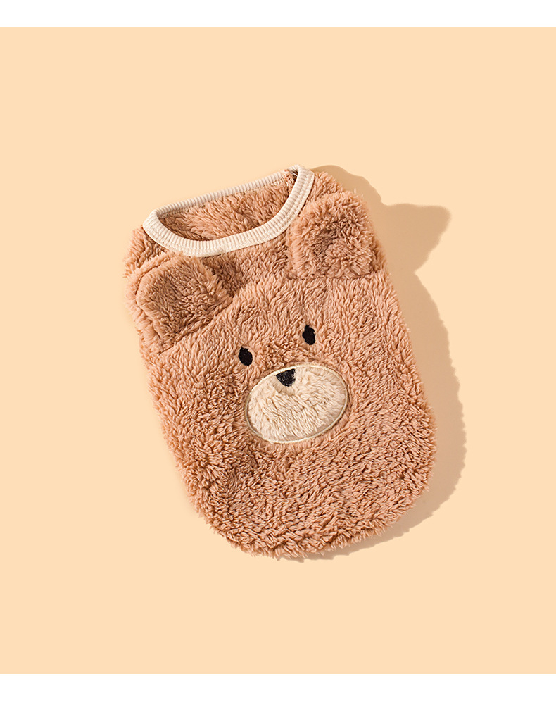 New cute sheepskin dog vests and cat clothes with cotton and thickened fabric. Pet clothing source factory pic 14