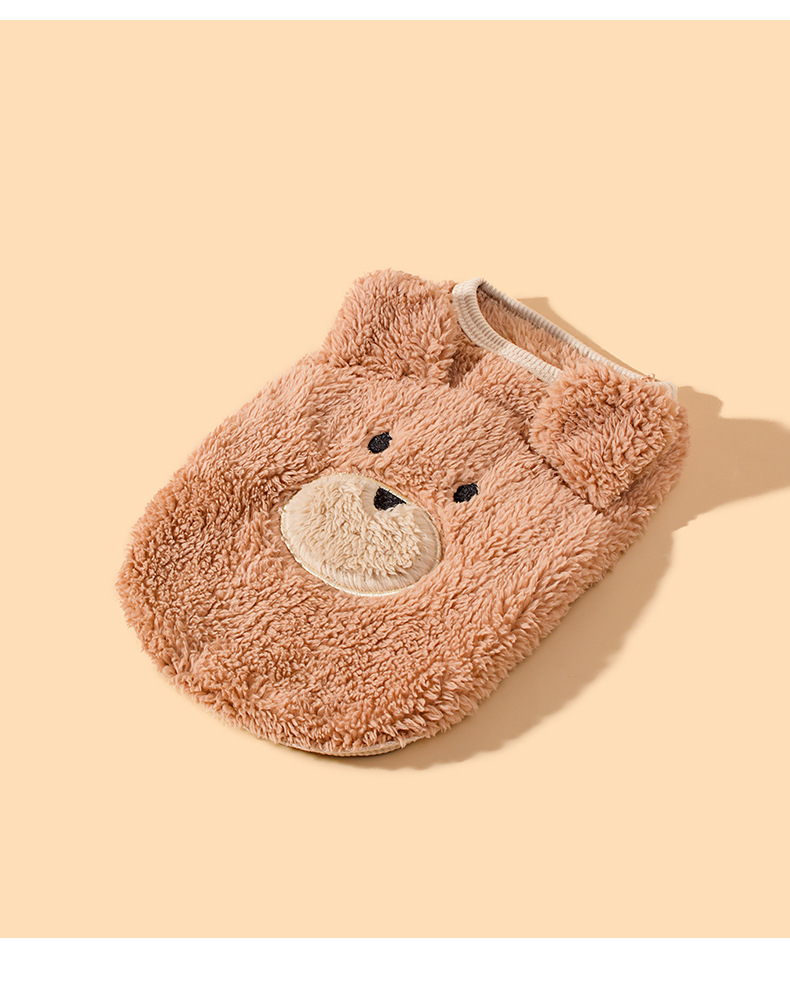 New cute sheepskin dog vests and cat clothes with cotton and thickened fabric. Pet clothing source factory pic 16